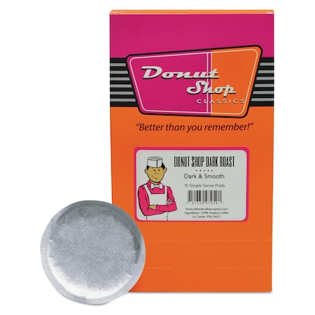 National Coffee Roasters Donut Shop Coffee, Dark Roast, PK15 85-999-61590